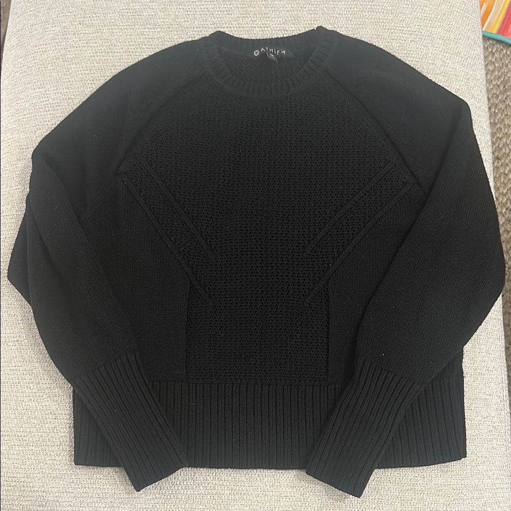 Athleta Black Knit Pullover